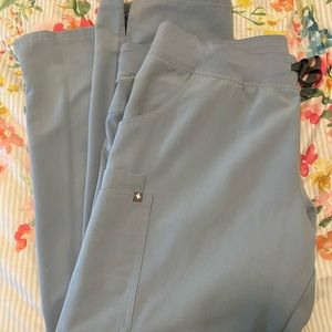Dusty blue fig scrubs NWOT